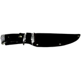 Cuchillo bowie de hoja fija en acero inoxidable con funda protectora — imagen 2 de 6