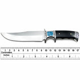Cuchillo bowie de hoja fija en acero inoxidable con funda protectora — imagen 4 de 6