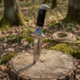 Cuchillo bowie de hoja fija en acero inoxidable con funda protectora — imagen 6 de 6