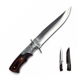 Cuchillo bowie de 32 cm en acero inoxidable con funda — imagen 1 de 4