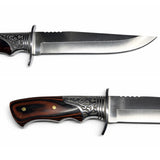 Cuchillo bowie de 32 cm en acero inoxidable con funda — imagen 2 de 4