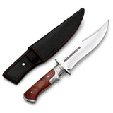 Cuchillo tipo Bowie de 32 cm con mango ergonómico y funda — imagen 3 de 4