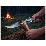 Cuchillo tipo Bowie de 32 cm con mango ergonómico y funda — imagen 4 de 4