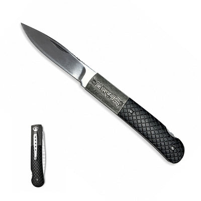 Navaja EDC plegable de acero con mango antideslizante y clip
