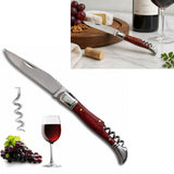 Navaja sommelier 3 en 1 con sacacorchos y destapador — imagen 2 de 3