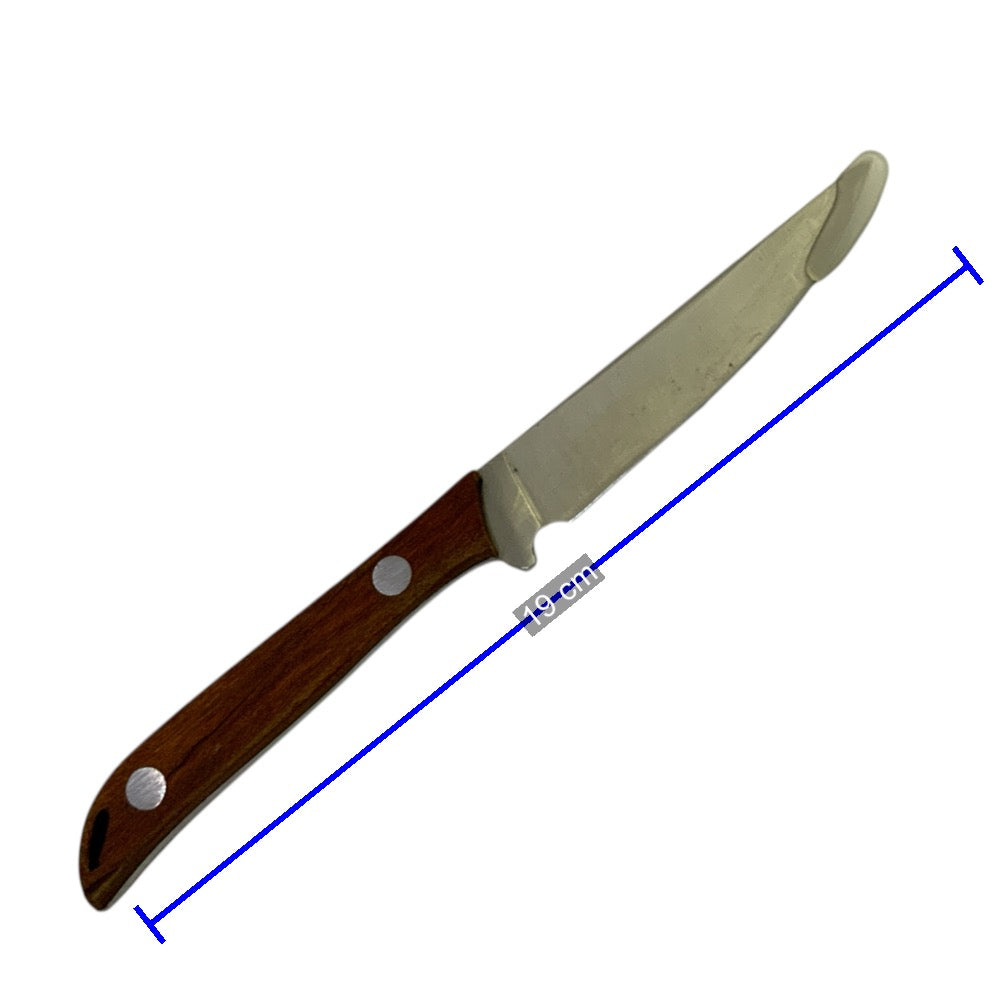 Cuchillo delgado de hoja fija con funda incluida