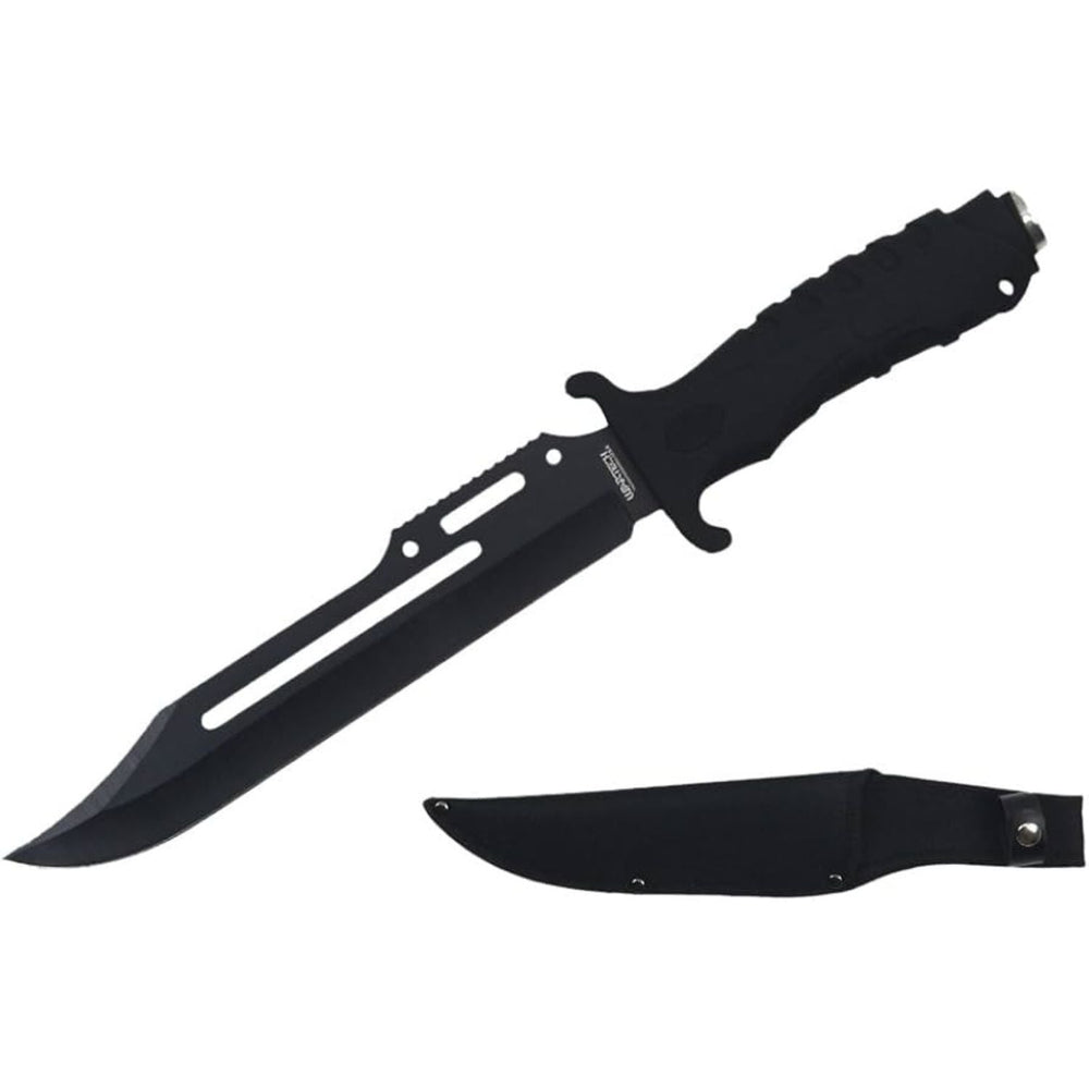 Cuchillo de supervivencia de hoja fija con funda incluida