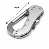 Mosquetón EDC con pinza tipo alicate y tenedor plegable de metal — imagen 2 de 4