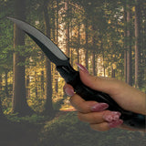 Cuchillo resistente de acero inoxidable con funda para camping — imagen 2 de 4