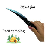 Cuchillo resistente de acero inoxidable con funda para camping — imagen 3 de 4