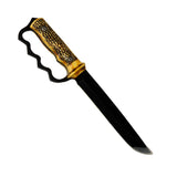 Cuchillo boxer con mango estilo asta, protector nudillera y funda de tela — imagen 3 de 4