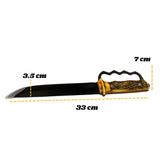 Cuchillo boxer con mango estilo asta, protector nudillera y funda de tela — imagen 4 de 4