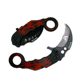 Navaja táctica tipo karambit de hoja curva — imagen 1 de 2