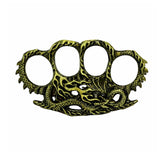 Manopla dragon metalica con relieve grabado para coleccion — imagen 2 de 5