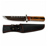 Cuchillo Bowie de 34 centímetros con mango de madera y funda de tela — imagen 2 de 4