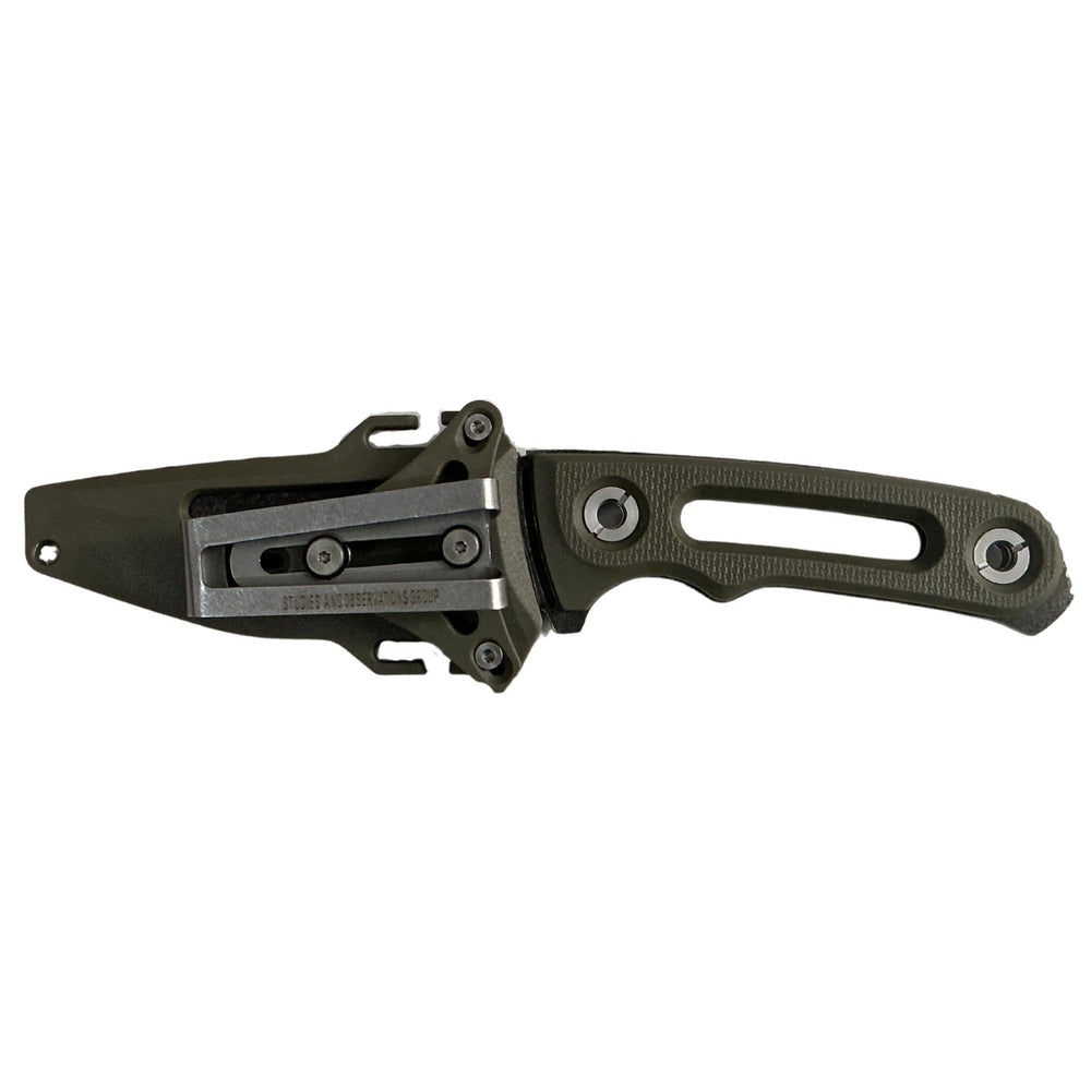 Cuchillo de supervivencia para camping con clip de sujeción