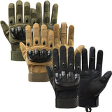 Guantes con nudillos reforzados y almohadillas en verde — imagen 1 de 3