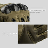 Guantes con nudillos reforzados y almohadillas en verde — imagen 3 de 3