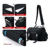 Mochila multiformas convertible en cangurera y maletín negro — imagen 5 de 8