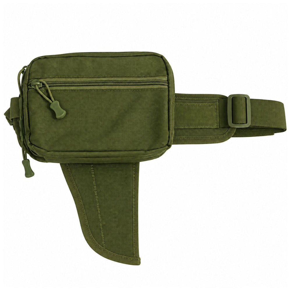 Cangurera táctica de camuflaje con múltiples compartimentos y piernera oculta