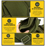Cangurera táctica de camuflaje con múltiples compartimentos y piernera oculta — imagen 6 de 7
