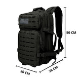Mochila táctica militar de campismo con sistema Molle y parche — imagen 2 de 2