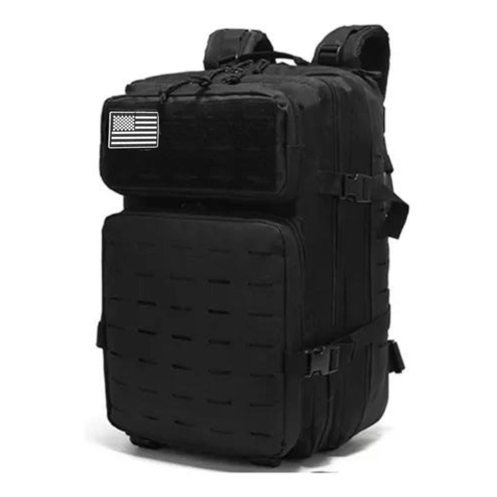 Mochila táctica militar escolar de 40 litros en color negro
