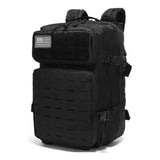 Mochila táctica militar escolar de 40 litros en color negro — imagen 1 de 6