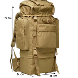 Backpack impermeable de 60 litros con soporte metálico interno — imagen 6 de 8