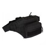 Cangurera impermeable con varios compartimentos en color negro — imagen 1 de 4