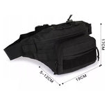 Cangurera impermeable con varios compartimentos en color negro — imagen 2 de 4