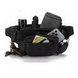 Cangurera impermeable con varios compartimentos en color negro — imagen 4 de 4