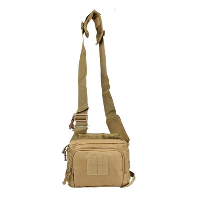 Mochila 2 en 1 mariconera cangurera negra porta cargadores modelo JYB050