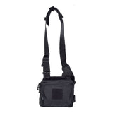 Mochila 2 en 1 mariconera cangurera negra porta cargadores modelo JYB050 — imagen 3 de 6