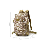 Mochila multicompartimentos para camping y senderismo en color verde militar — imagen 2 de 6