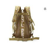 Mochila multicompartimentos para camping y senderismo en color verde militar — imagen 3 de 6