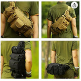 Riñonera militar con varios compartimentos en color caqui — imagen 5 de 5