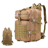 Mochila táctica con sistema Molle de 40 litros y espacio para laptop en color caqui — imagen 2 de 2