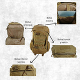 Mochila impermeable de 35 litros con múltiples compartimientos — imagen 4 de 7