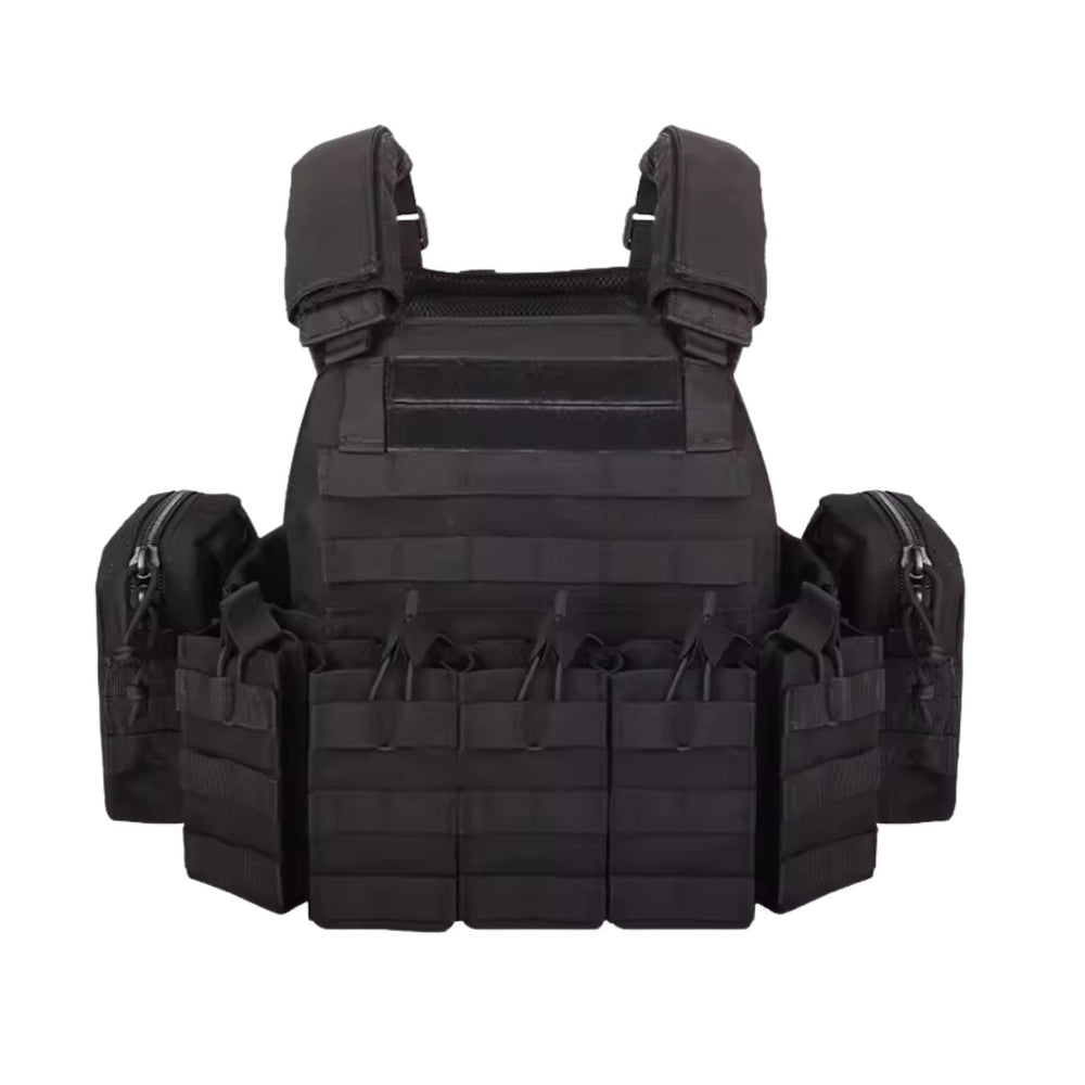 Chaleco táctico porta cargadores con sistema MOLLE y bolsillos desmontables