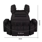 Chaleco táctico porta cargadores con sistema MOLLE y bolsillos desmontables — imagen 3 de 4