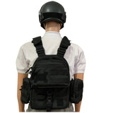 Chaleco porta placas acolchado con sistema MOLLE y bolsas desmontables — imagen 4 de 5