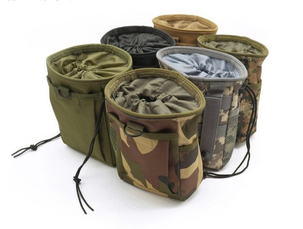 Bolsa de descarga con sistema MOLLE en color caqui