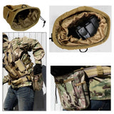 Bolsa de descarga con sistema MOLLE en color caqui — imagen 2 de 5