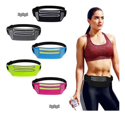 Cangurera deportiva invisible e impermeable de perfil bajo