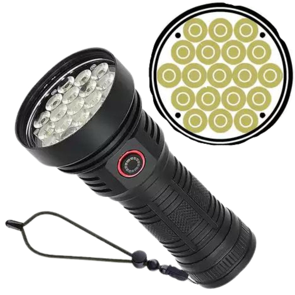 Lámpara LED con 19 focos y 5 pasos de intensidad de luz