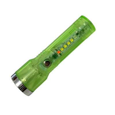 Lámpara LED con 7 modos de luz y cob lateral en blanco, azul y rojo