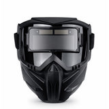 Careta de soldadura con oscurecimiento automático y visor amplio — imagen 1 de 3