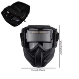 Careta de soldadura con oscurecimiento automático y visor amplio — imagen 2 de 3