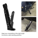 Pata de cabra tipo trípode de aluminio aeronáutico de 188mm para moto — imagen 4 de 4